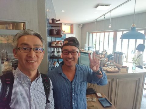 胡桃堂珈琲　店内　ツーショット